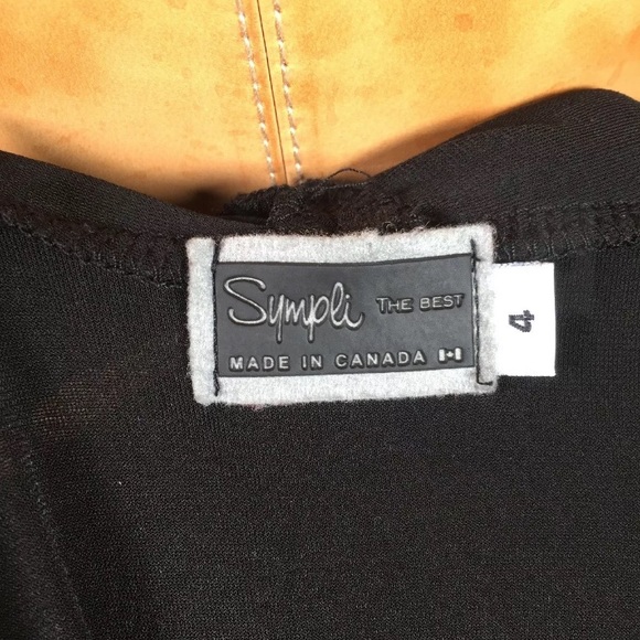 Sympli stretchy knit open cardigan asymmetrical - Picture 8 of 8